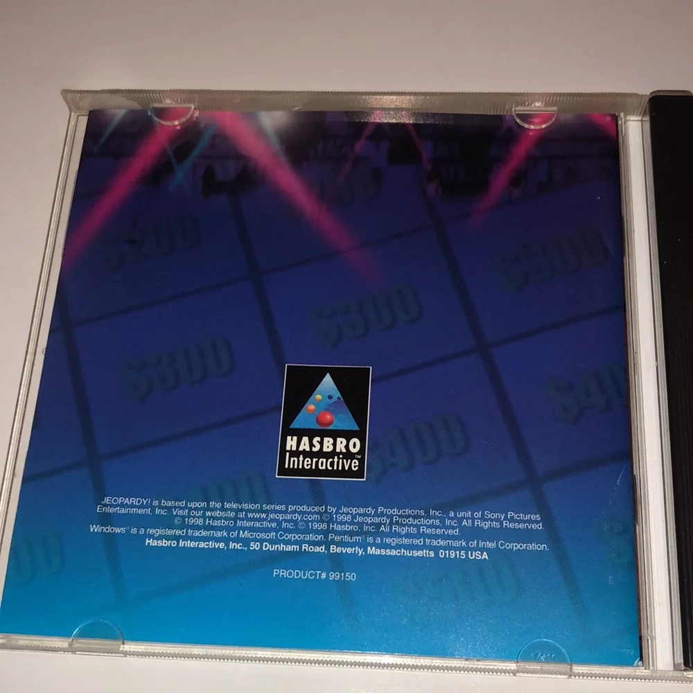 Jeopardy CDROM 90s JEOPARDY CD rom ALEX TREBEC COMPUTER GAME Vintage Classic